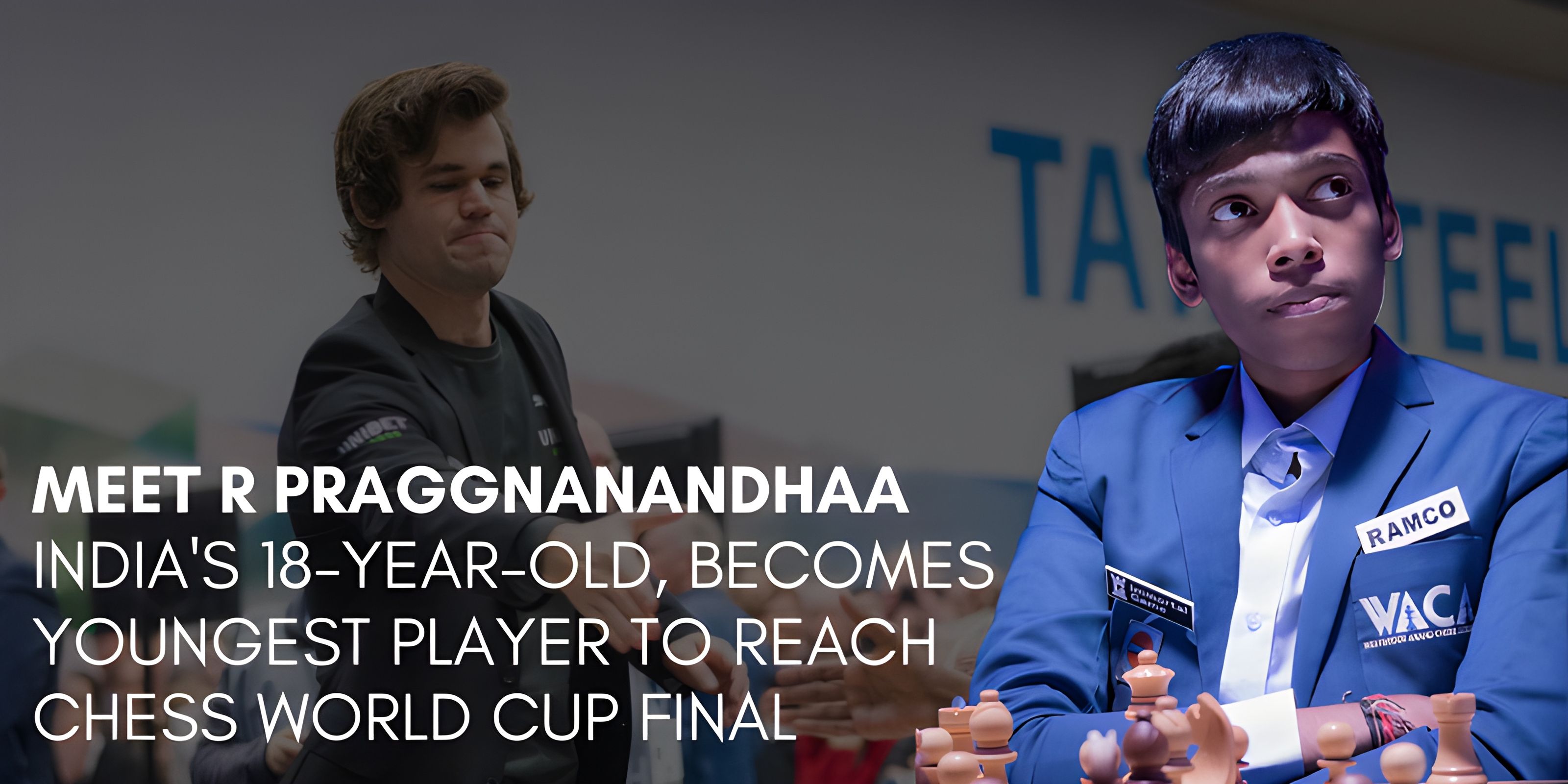 Youngest Chess Master, Praggnanandhaa, Challenges Carlsen in 2023 World Cup Final