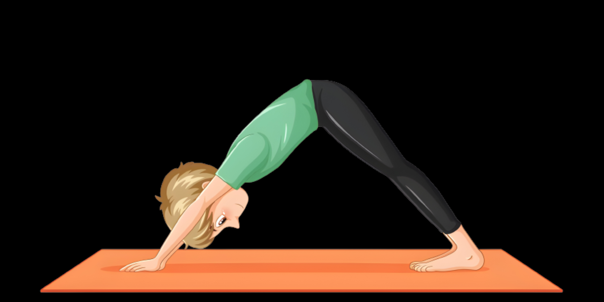 A Young Woman is Doing the Bridge Pose. Yoga class. Vector Object. 25255824  Vector Art at Vecteezy