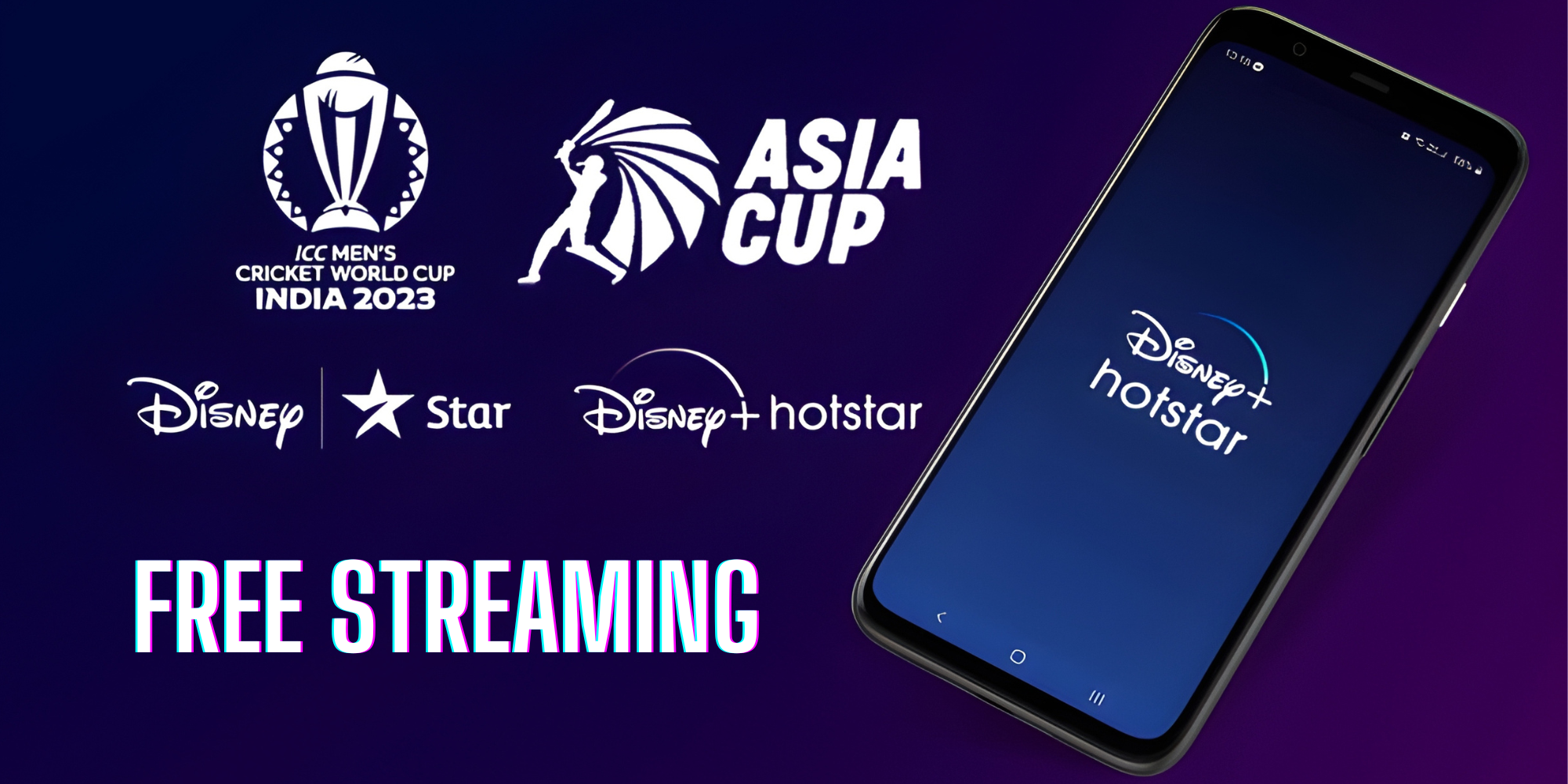 Hotstar Offers Free Streaming ICC and Asia Cup for Mobile Users
