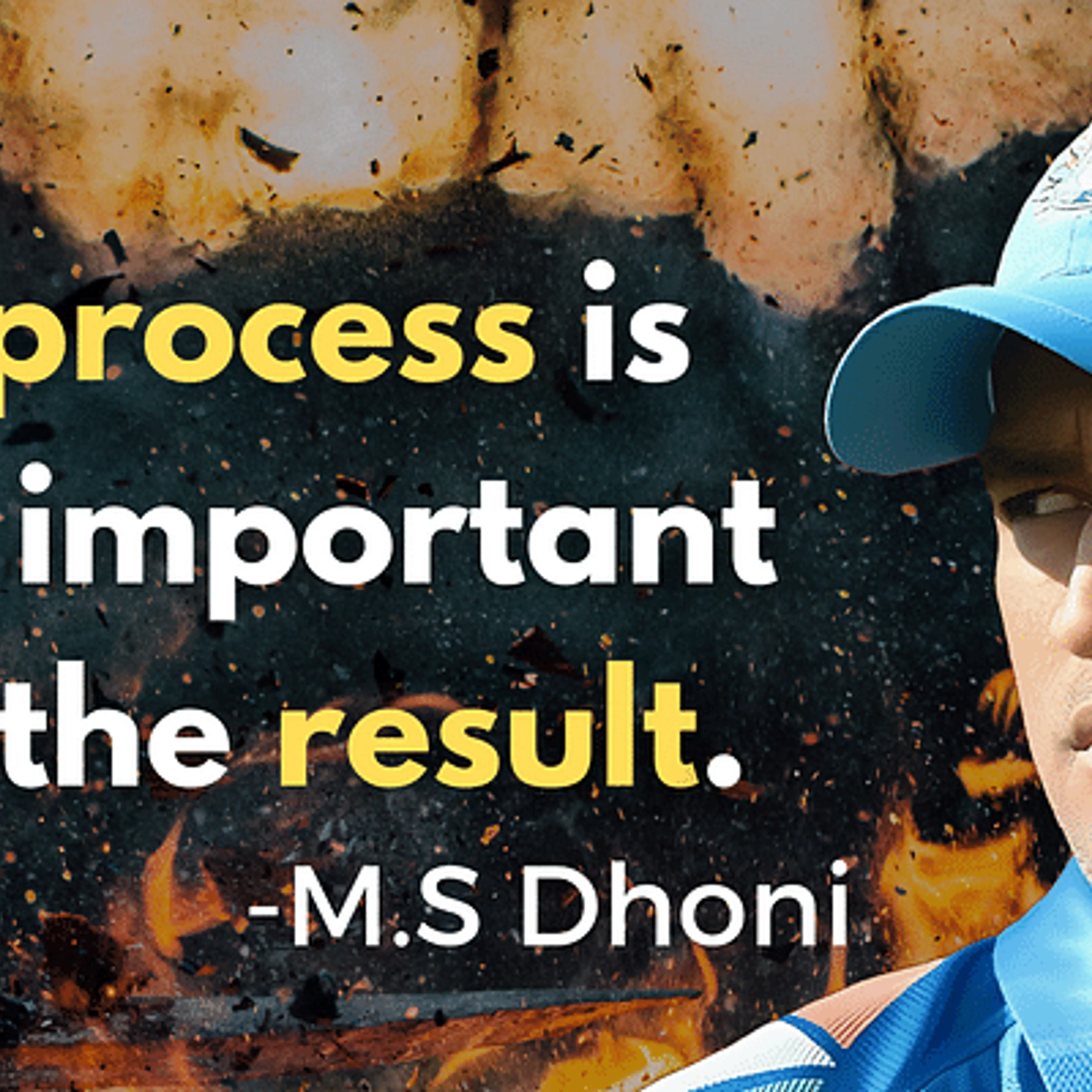Mastering Life’s Cricket: M S Dhoni’s Philosophy on Process Over Outcome