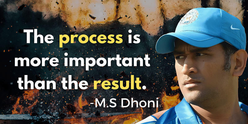 Mastering Life’s Cricket: M S Dhoni’s Philosophy on Process Over Outcome