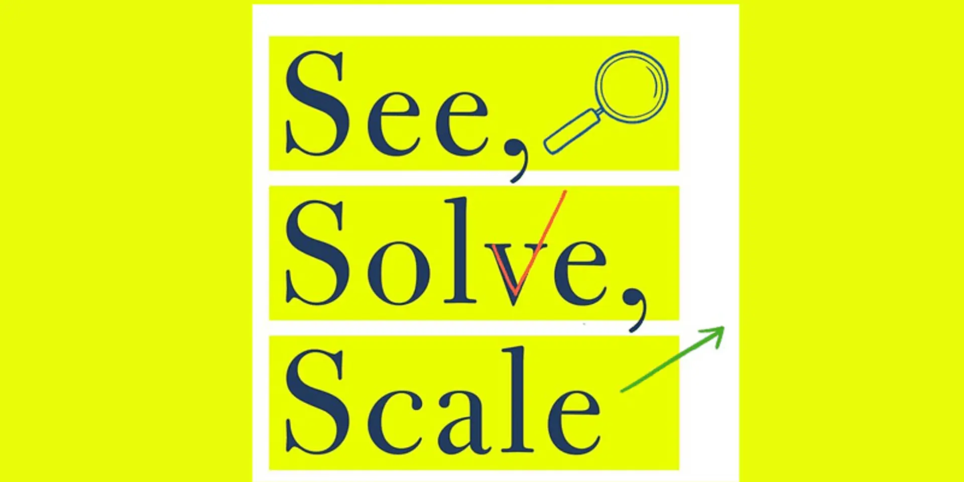 See, Solve, Scale: Turning Challenges into Opportunities