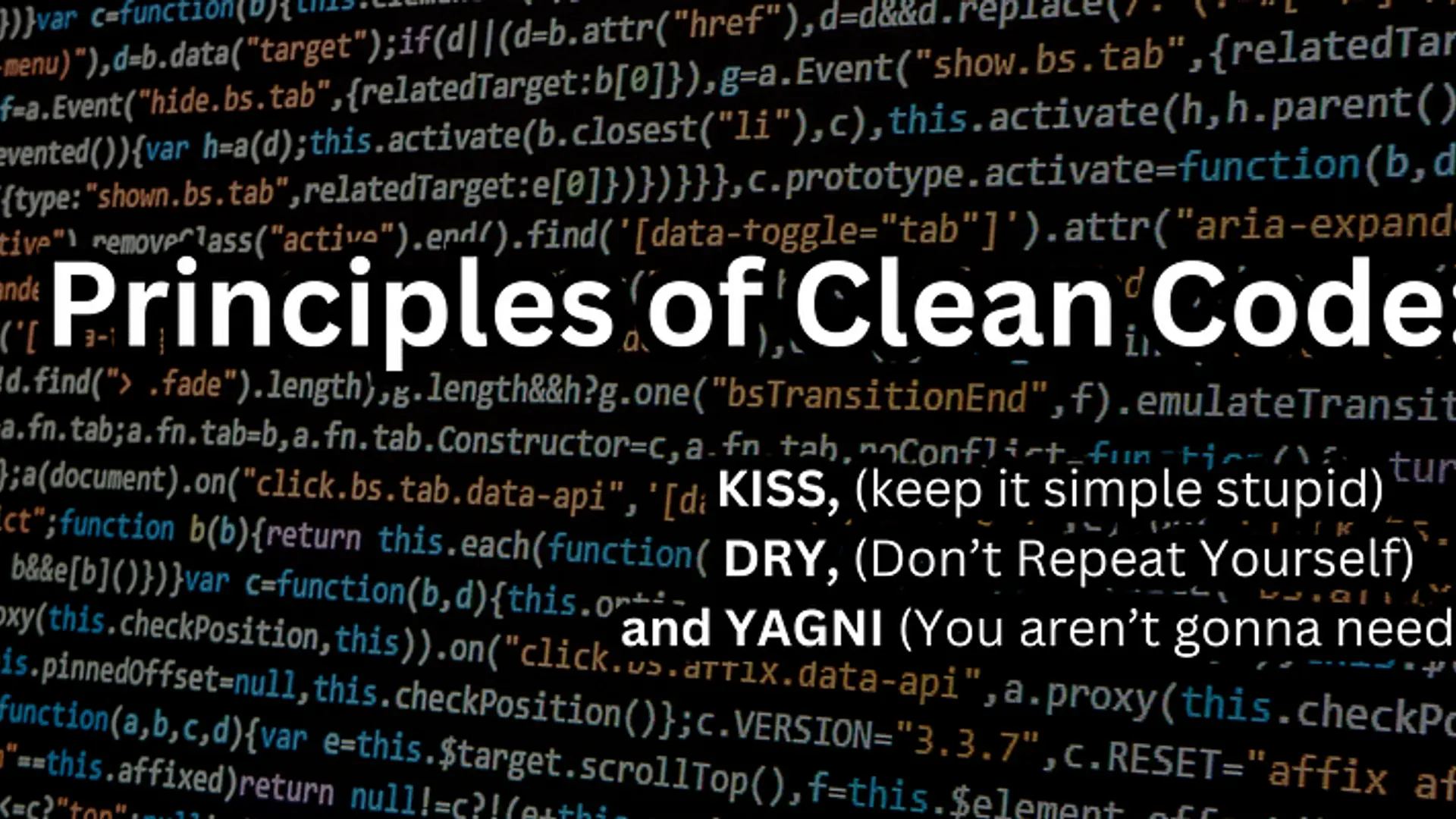 3 Important Principles Every Programmer Must Know: KISS, DRY, YAGNI ...