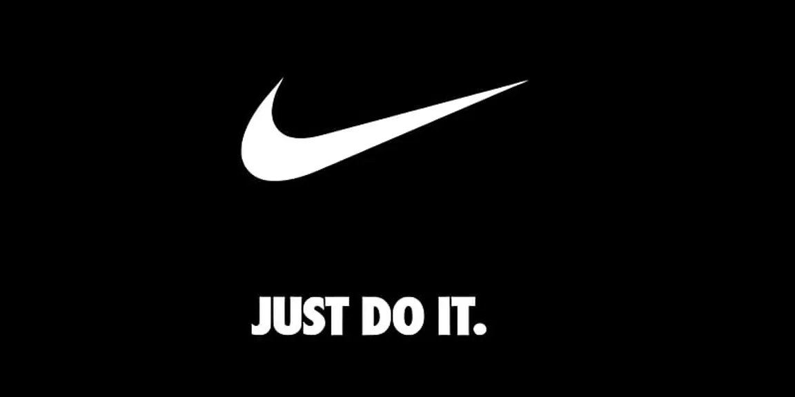 Nike logo with text overlay, Nike, fashion, Off White HD wallpaper