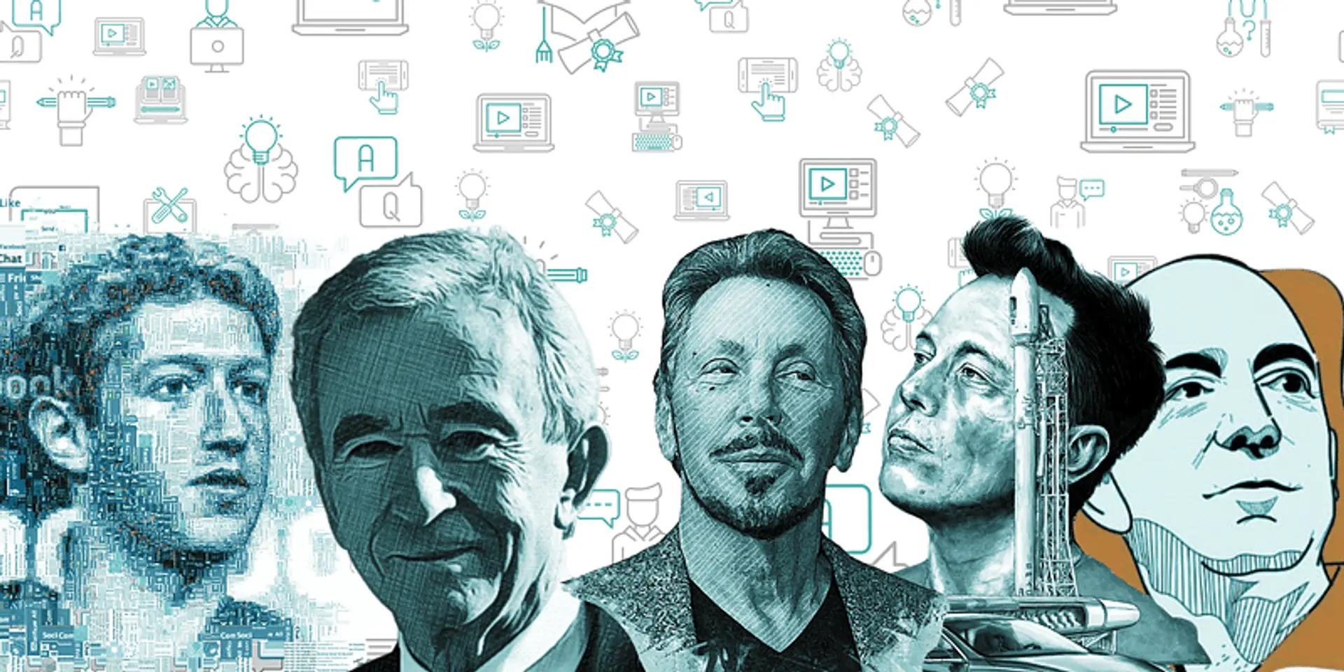 Education of Top 5 Billionaires Unveiled: Did Degrees Fuel Their Fortune?