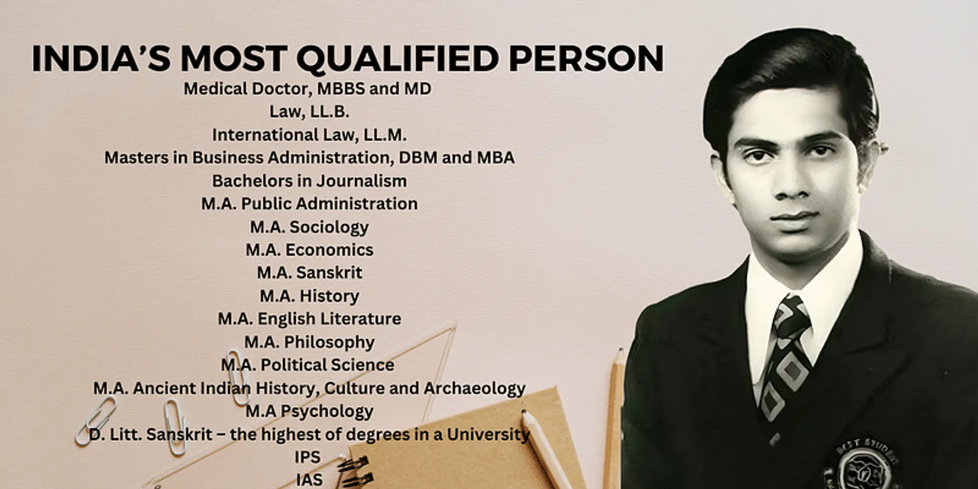 The Man Who Had 20 Degrees from 42 Universities: India's Most Qualified Individual, Dr. Shrikant Jichkar
