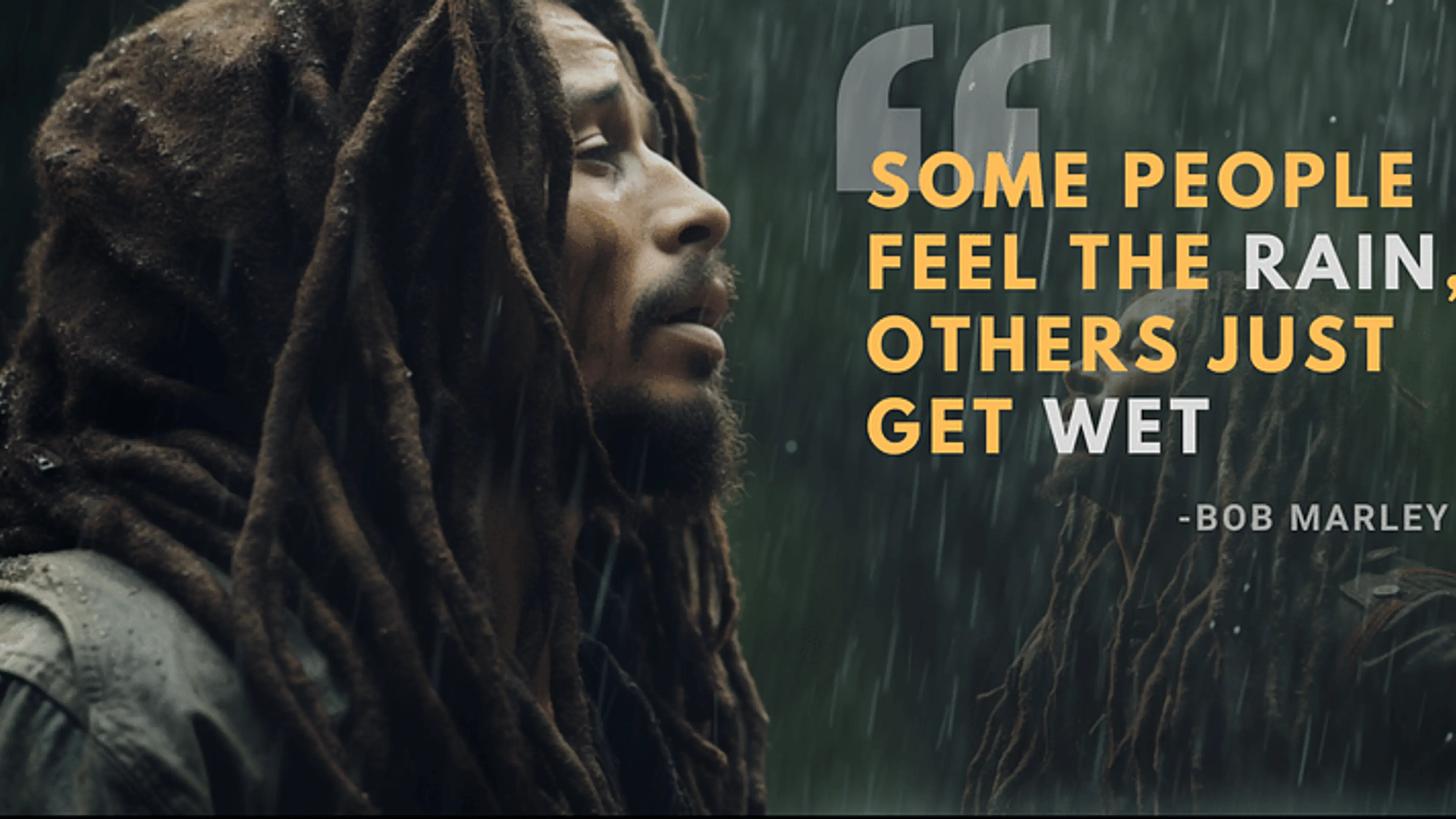 Feel the Rain or Just Get Wet? A Dive into Bob Marley's Wisdom