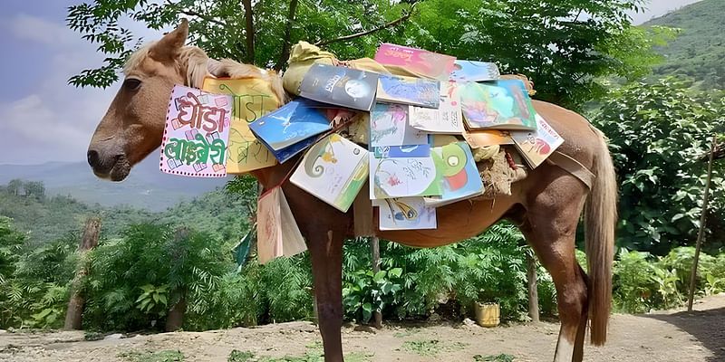 Ghoda Library: Nainital’s Roving Horse Brings Books to Kids!