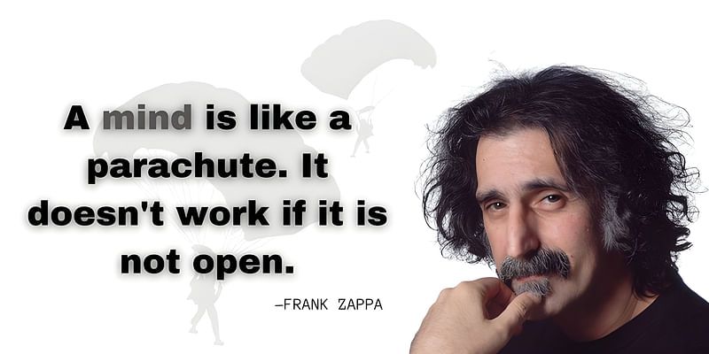 Open Minds, Great Heights: A Dive into Zappa's Parachute Metaphor