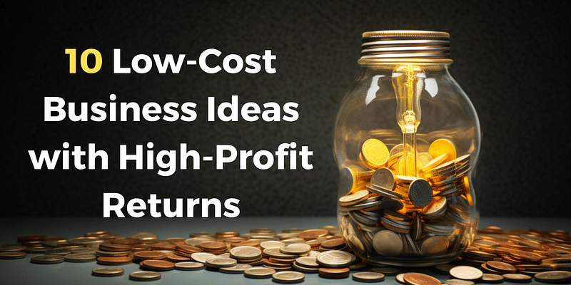 10 Low-Cost Business Ideas with High-Profit Margins: Start Now!