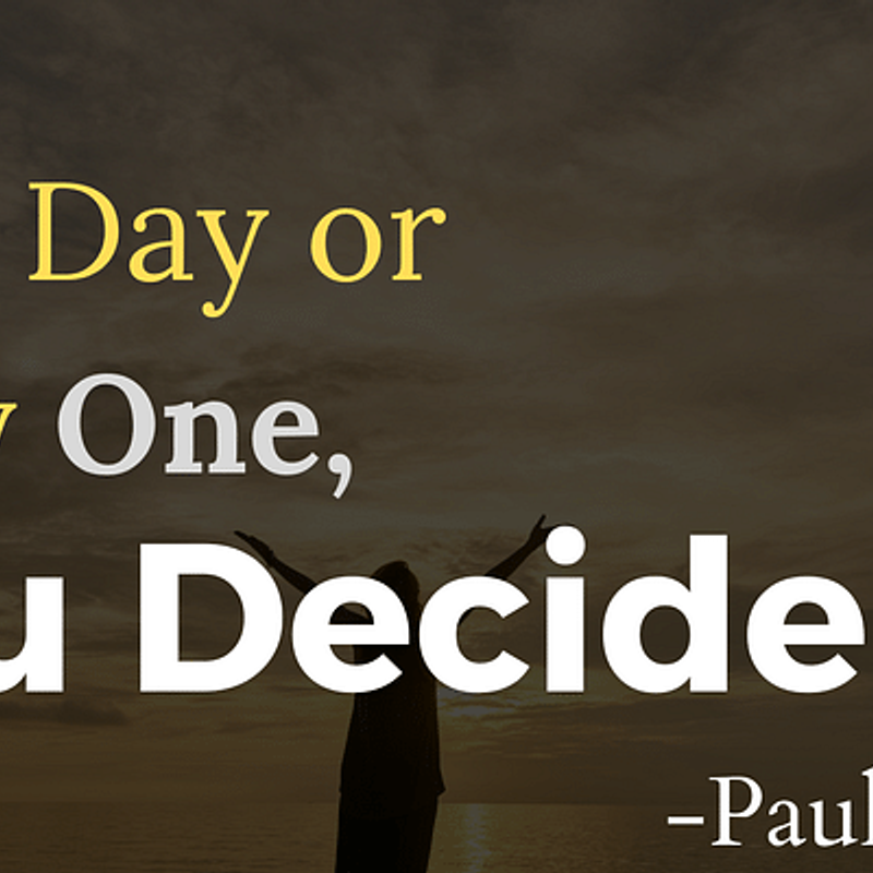 One Day or Day One: Unleashing the Power of Now!