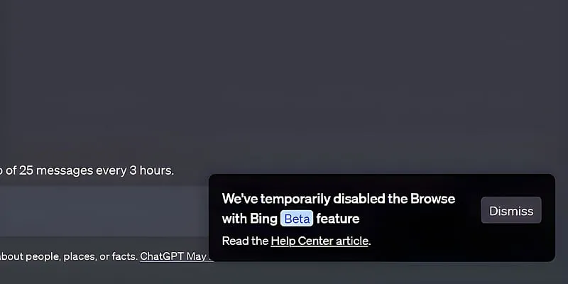 disabled the browse with bing