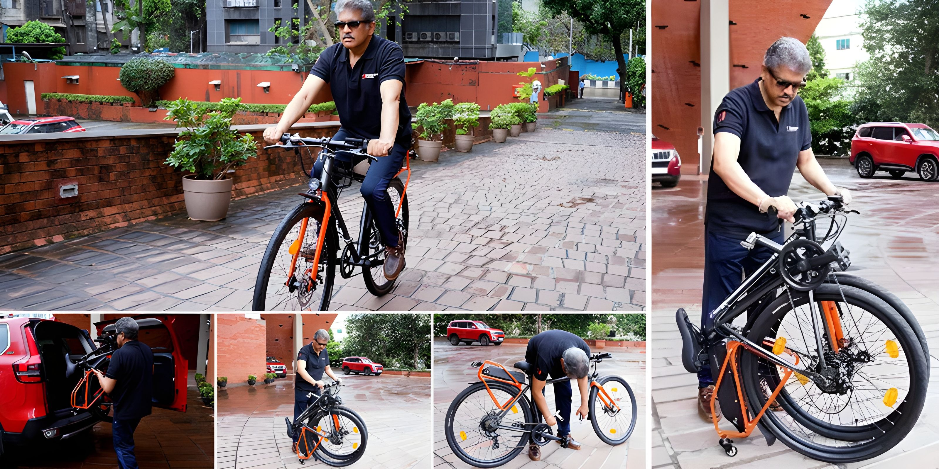 IIT Bombay Students Craft 'World's First' Foldable Diamond E-Bike; Anand Mahindra Takes it for a Spin
