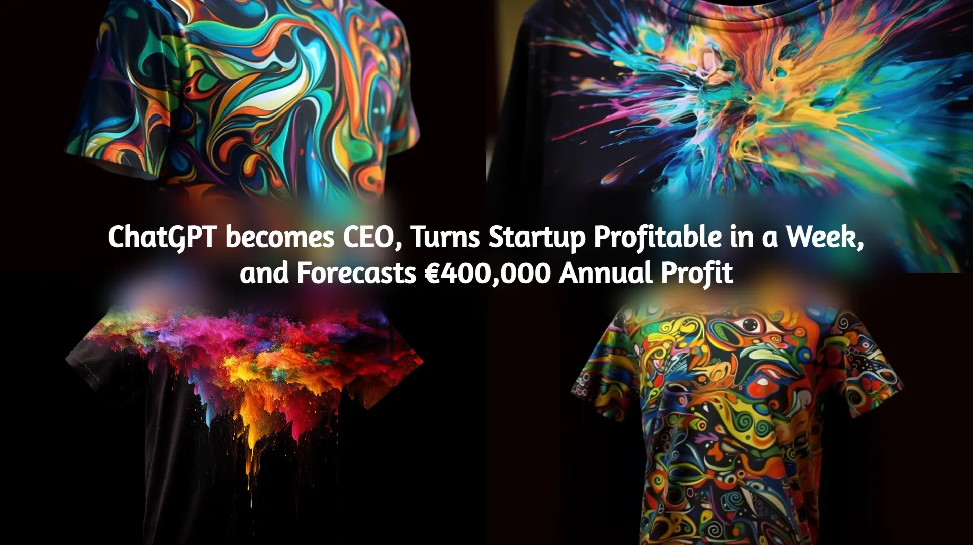 ChatGPT as CEO: Startup's €400K Profit & Rapid Success with AI
