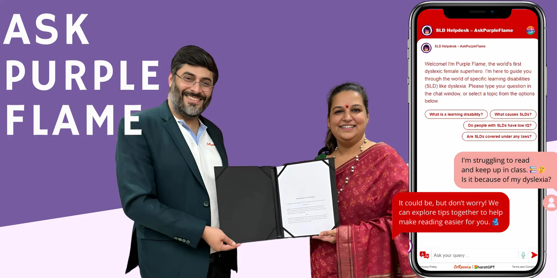 AskPurpleFlame: India’s First AI for Learning Disabilities Helping 200M+ with Dyslexia
