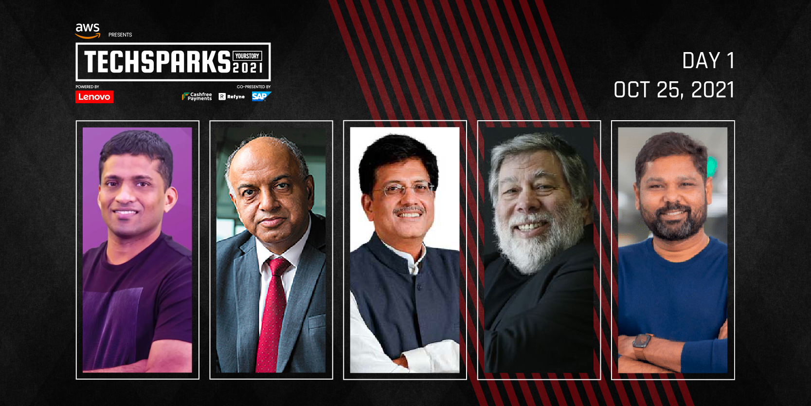 Key takeaways from Piyush Goyal, Steve Wozniak, Girish Mathrubootham, and more: All you need to know from Day 1 of TechSparks 2021