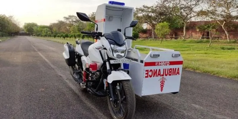 Hero bike ambulance