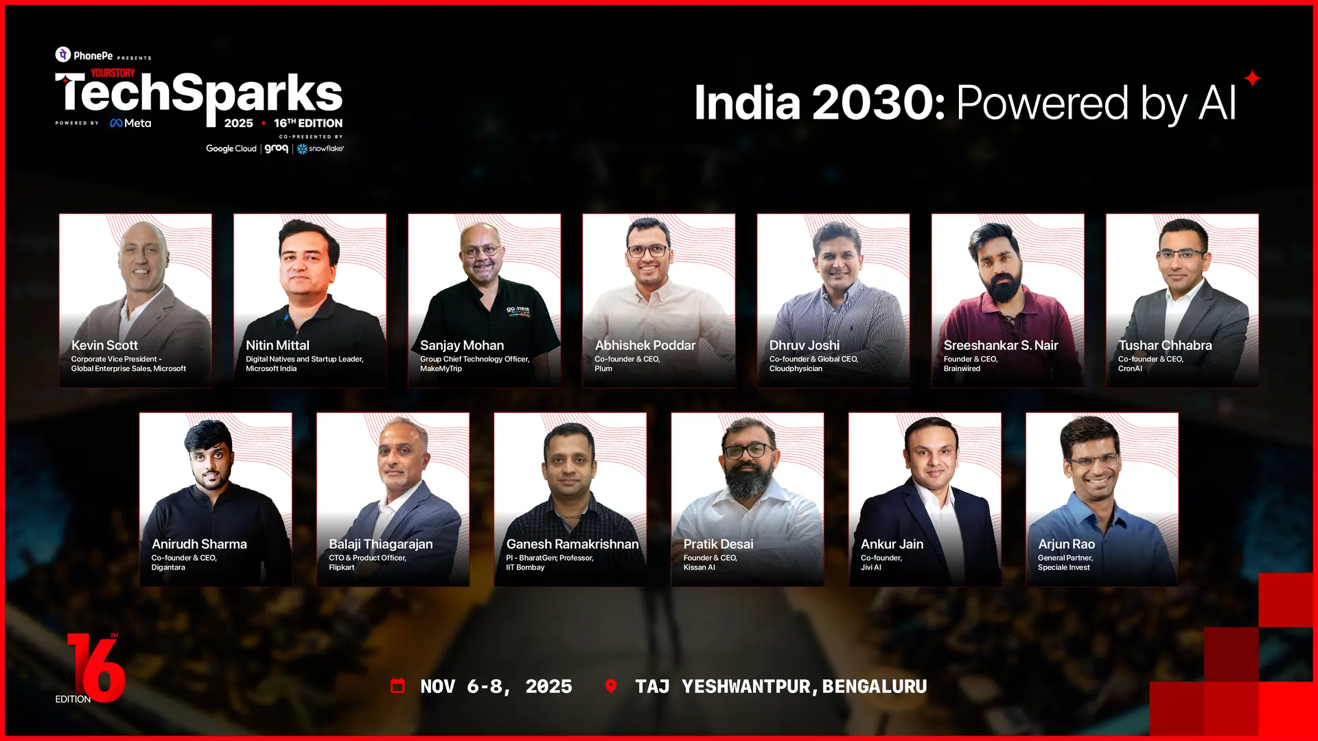 TechSparks 2025 bolsters lineup with tech titans from MakeMyTrip, Plum, Flipkart, Digantara and more