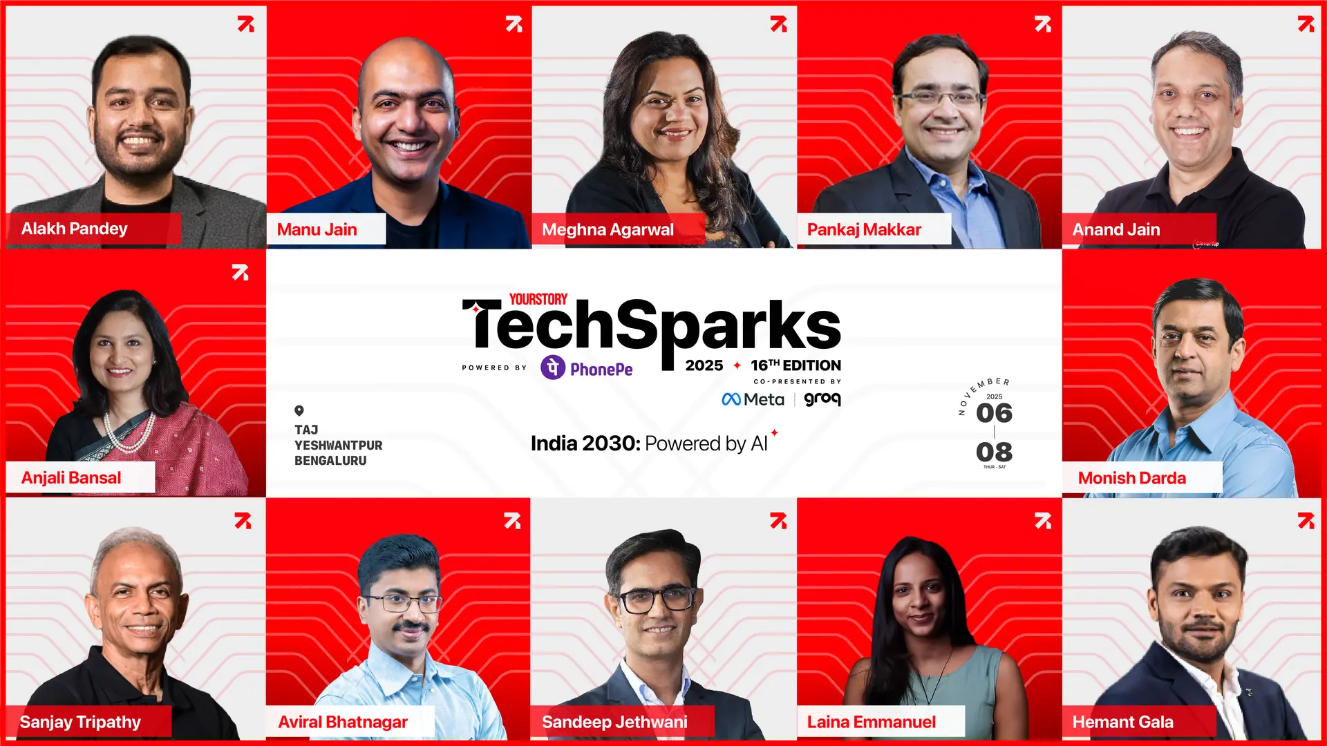 TechSparks 2025 adds firepower to lineup with Alakh Pandey, Manu Jain, Meghna Agarwal, and more