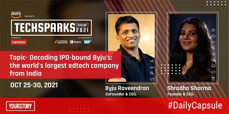 Join Byju Raveendran as he dives into the making of BYJU'S at TechSparks 2021