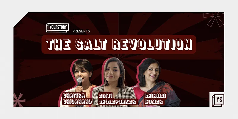 Shinjini Kumar, Chaitra Chidanand, and Aditi Sholapurkar, Co-founders of women-focused financial planning and investment app Salt