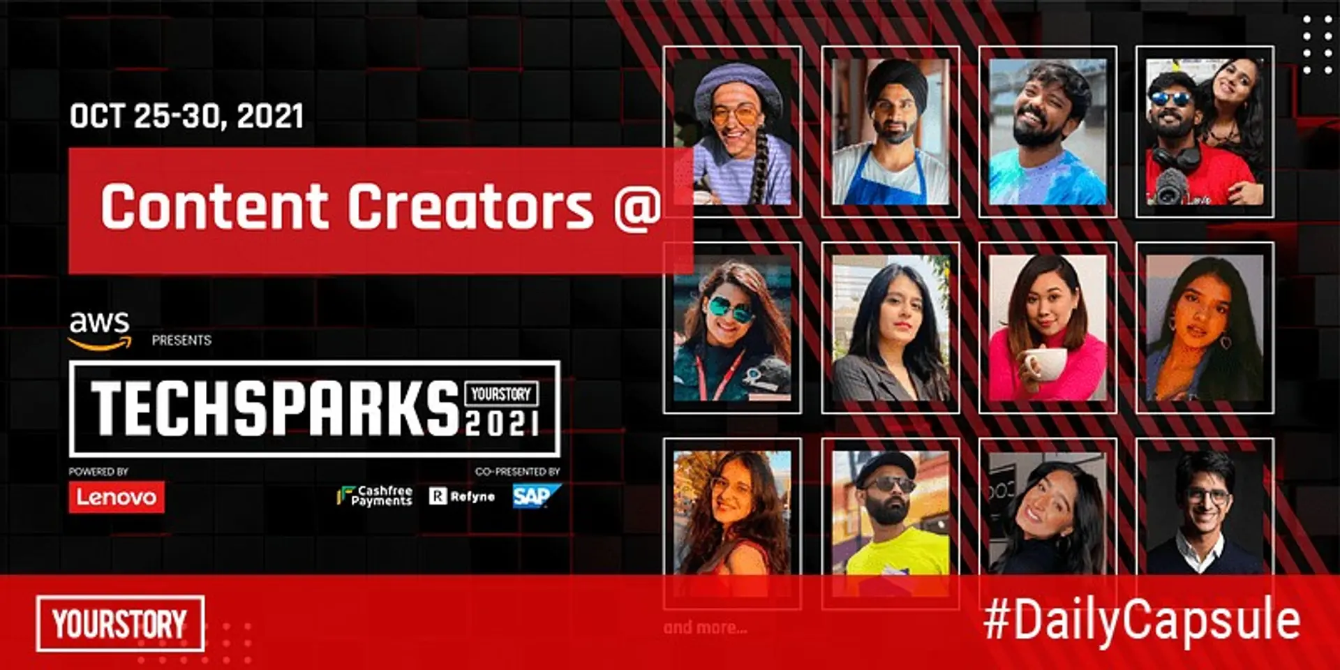 Meet India’s top content creators at TechSparks 2021 | YourStory