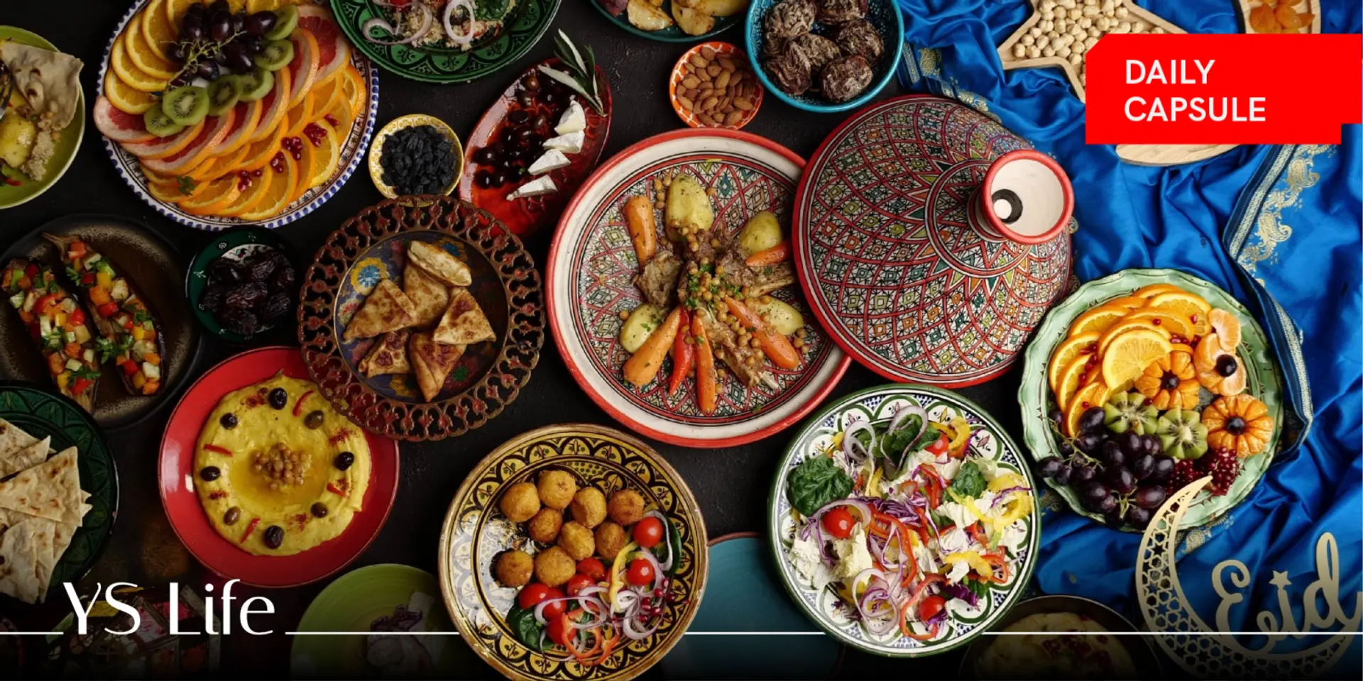 Celebrating Eid-al-Fitr with food; Traditional weaving with DIY kits
