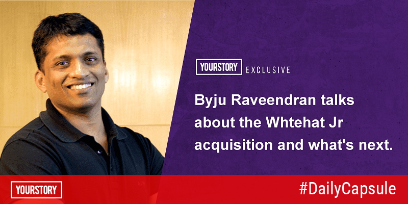 Watch Byju Raveendran talk about the $300-million Whitehat Jr acquisition