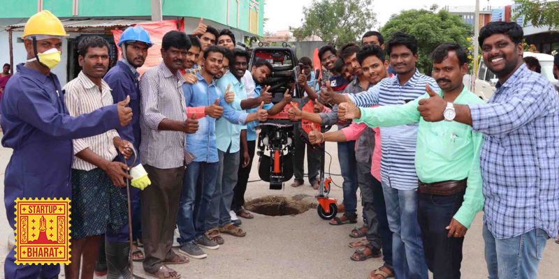 [Startup Bharat] Inspired by Iron Man, these engineers have built a manhole-cleaning robot that can end manual scavenging