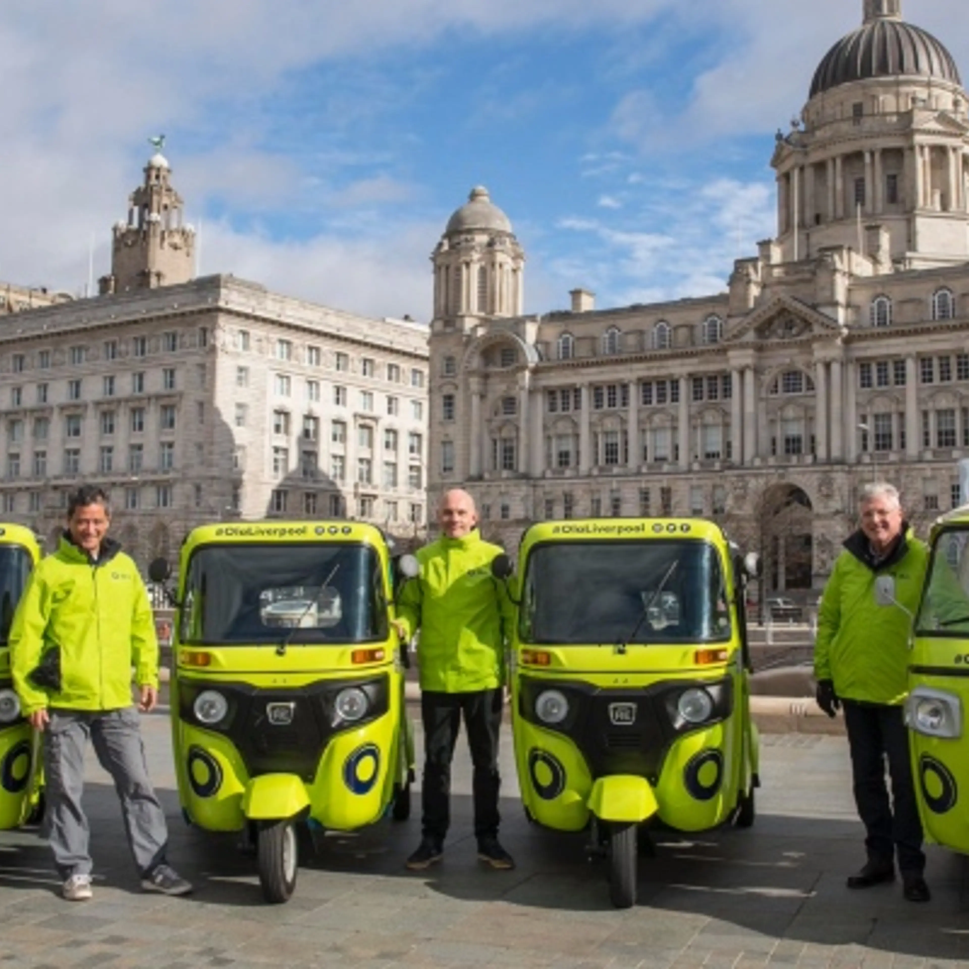 Ola e-rickshaws are all over Liverpool, but the British will need to wait before they actually can hail one