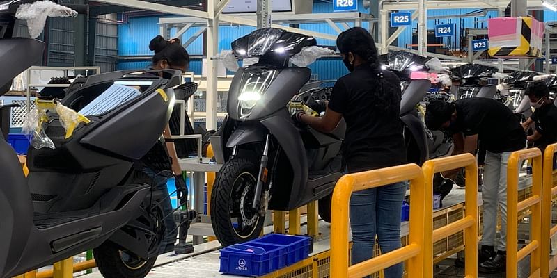 EV startup Ather Energy unveils 123K sq ft Hosur factory, aims to invest Rs 635 Cr over 5 years 