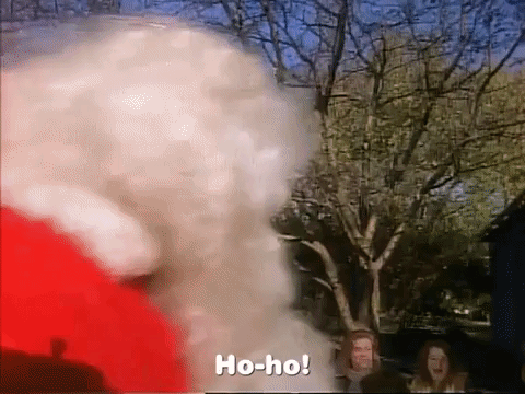 Santa Claus saying Ho! Ho!