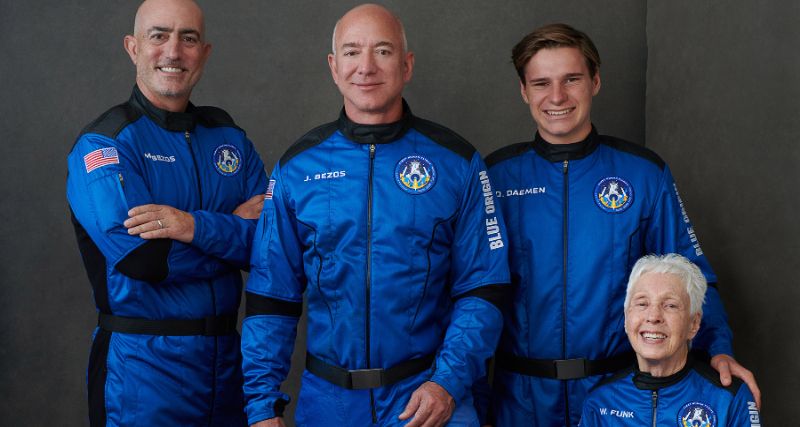 Jeff Bezos and 3 others take maiden flight to space on Blue Origin’s New Shepard