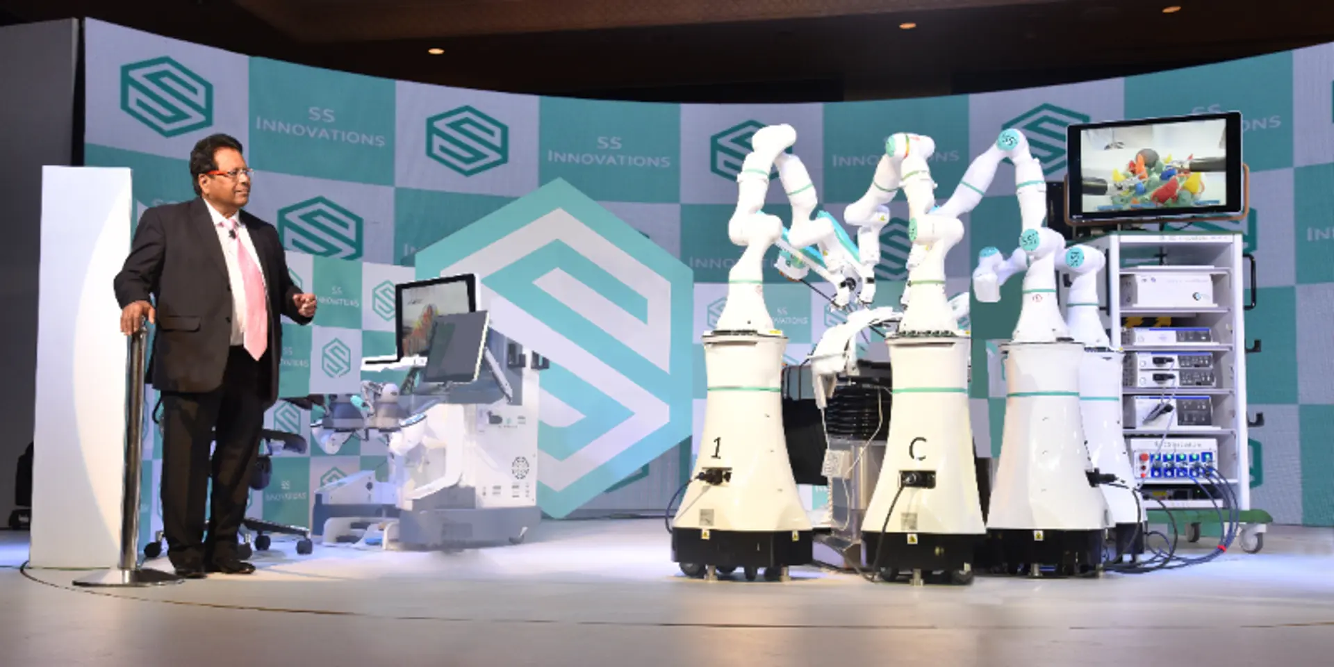 Medtech startup SS Innovations unveils medical robotics surgery system ...