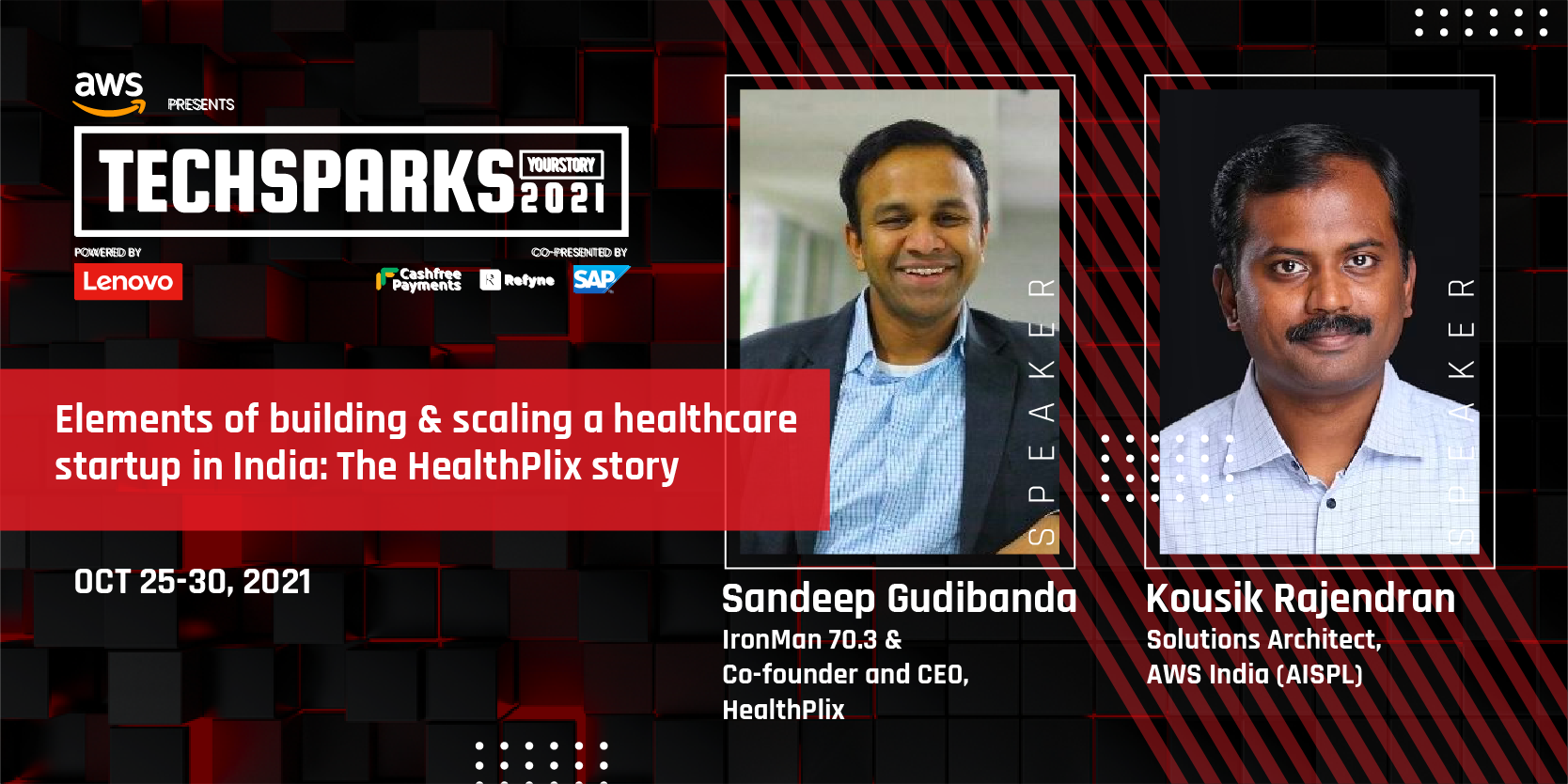 Entrepreneur Sandeep Gudibanda tells how HealthPlix is improving health outcomes for all at TechSparks 2021
