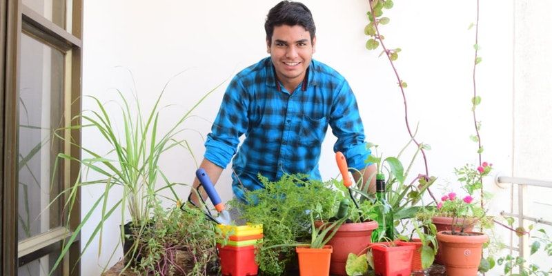 Bootstrapped with Rs 7k, this college student’s gardening startup has bagged a Rs 10 Cr project 