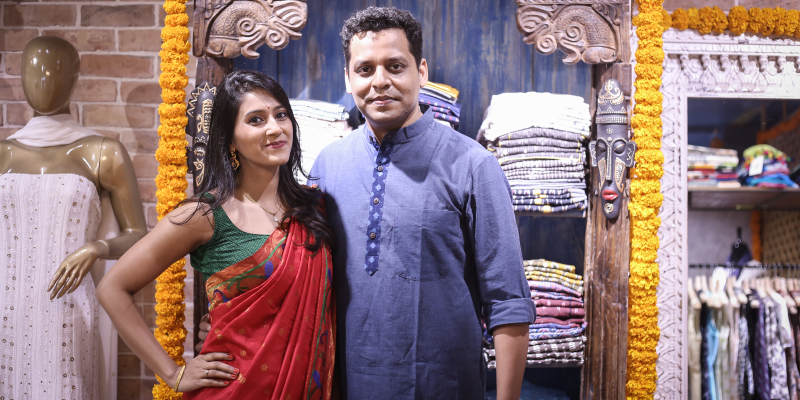 This startup by a husband-wife duo brings Indian artisans' weaves to the rest of the world