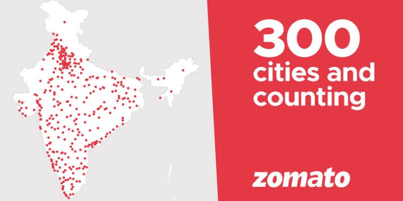 Zomato expands reach to 300 cities, adds 100 cities in just 2 months