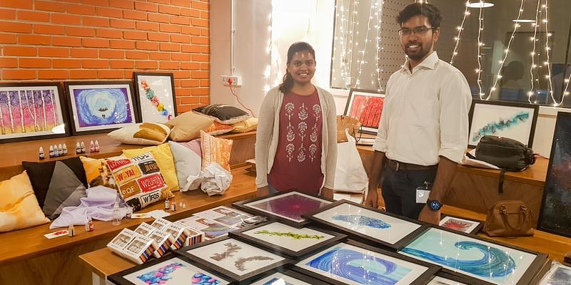 This Hyderabad-based startup is promoting art by making pocket-friendly alcohol inks