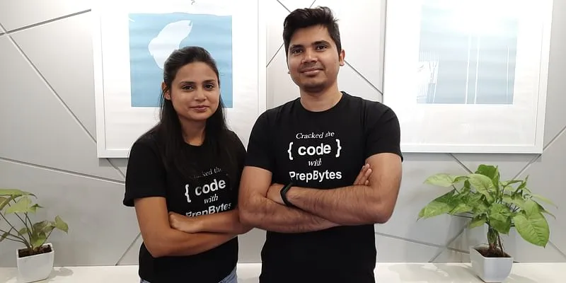 Mamta Kumari and Aditya Verma, cofounders of Prepbytes