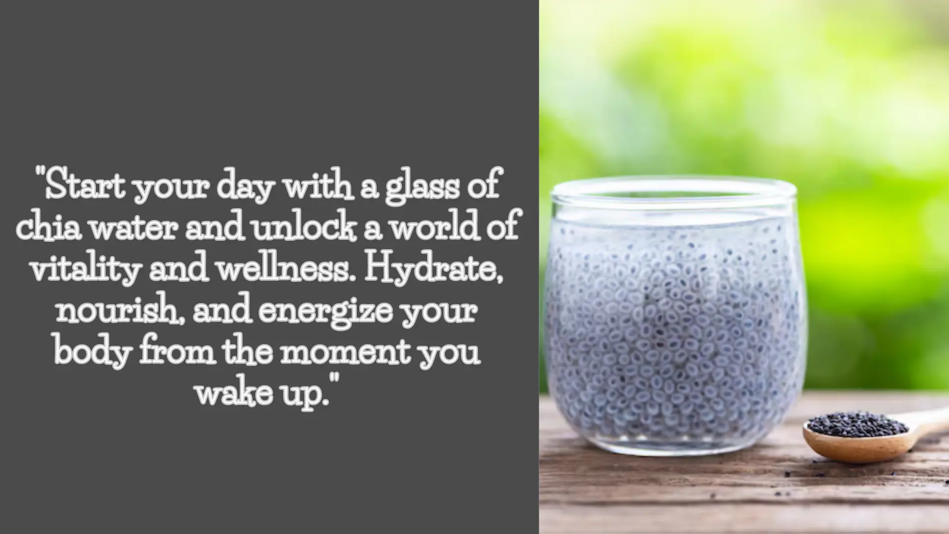 Chia water: 8 ways to make it your morning health elixir