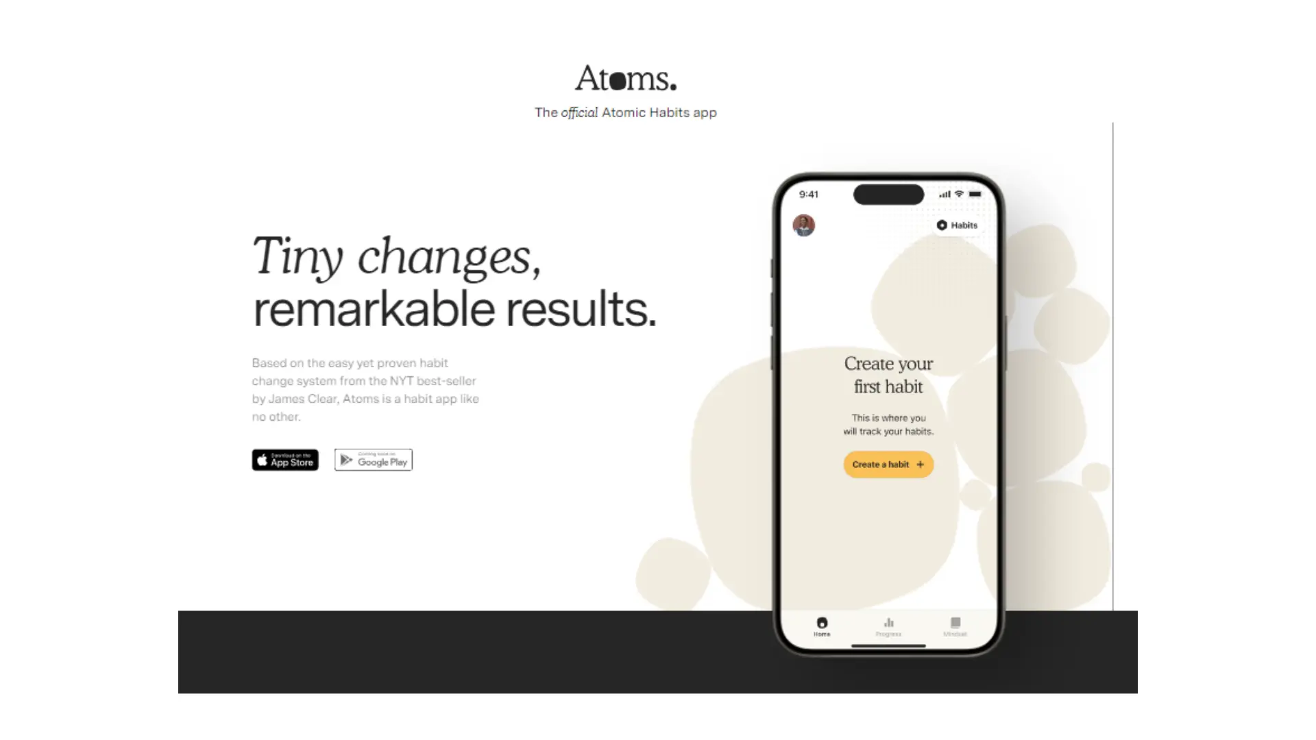 Atoms app: Review of James Clear's app for mastering habits