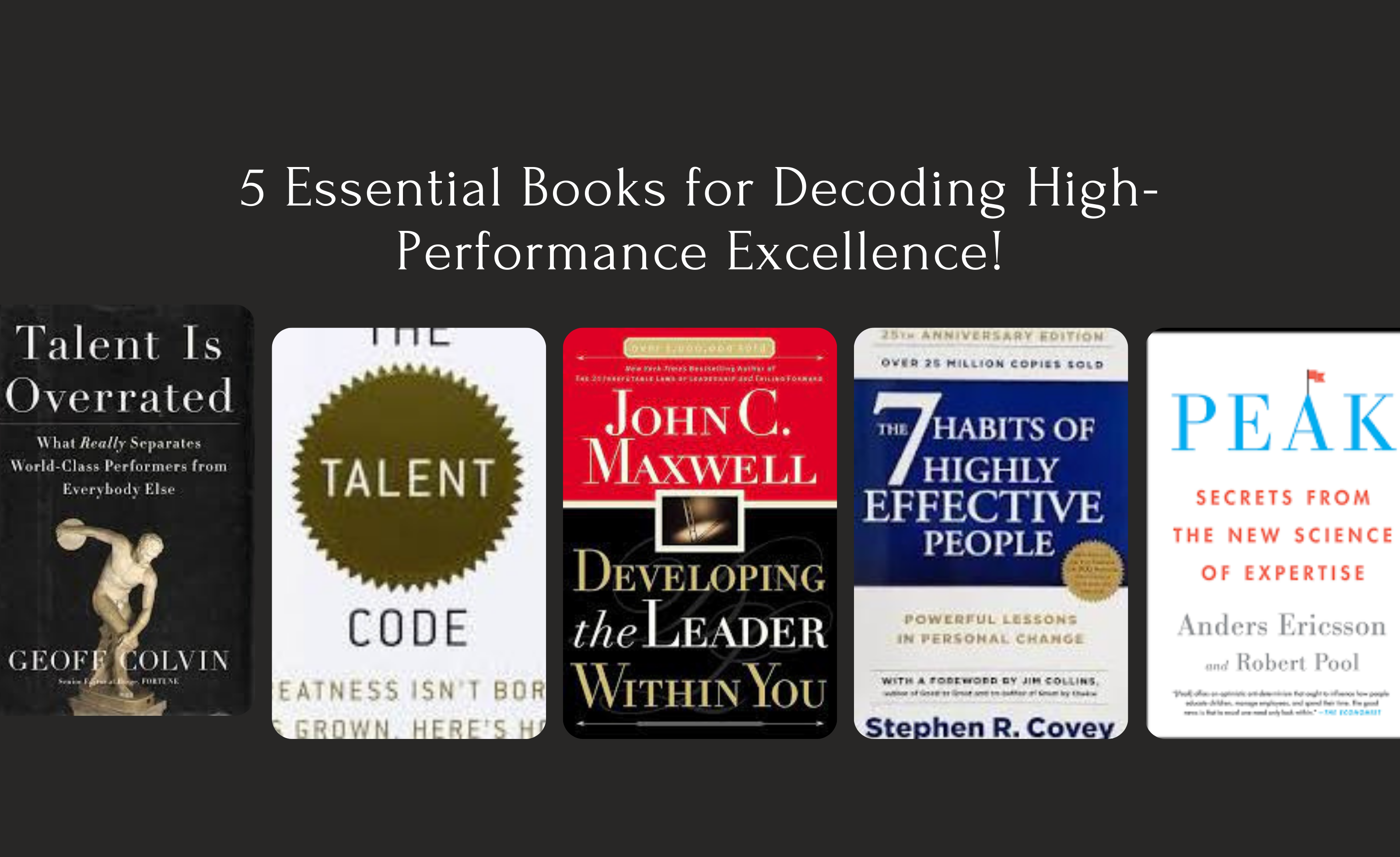 5 Must-read books: Decoding your peak performance potential