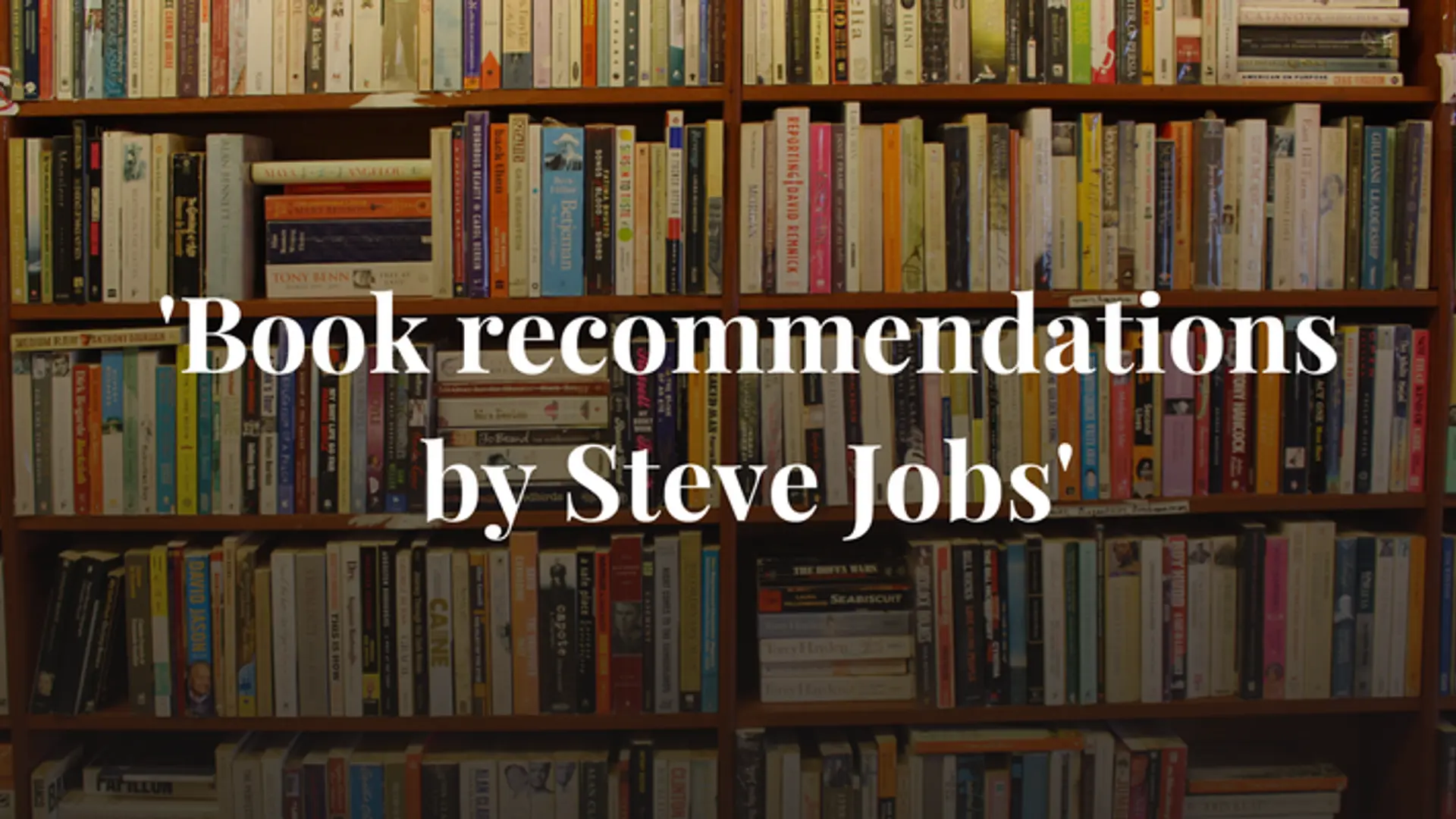4 Books recommended by Steve Jobs for success in life