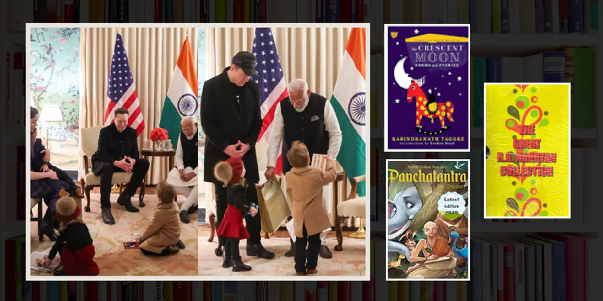 3 classic Indian books PM Modi shared with Musk’s children