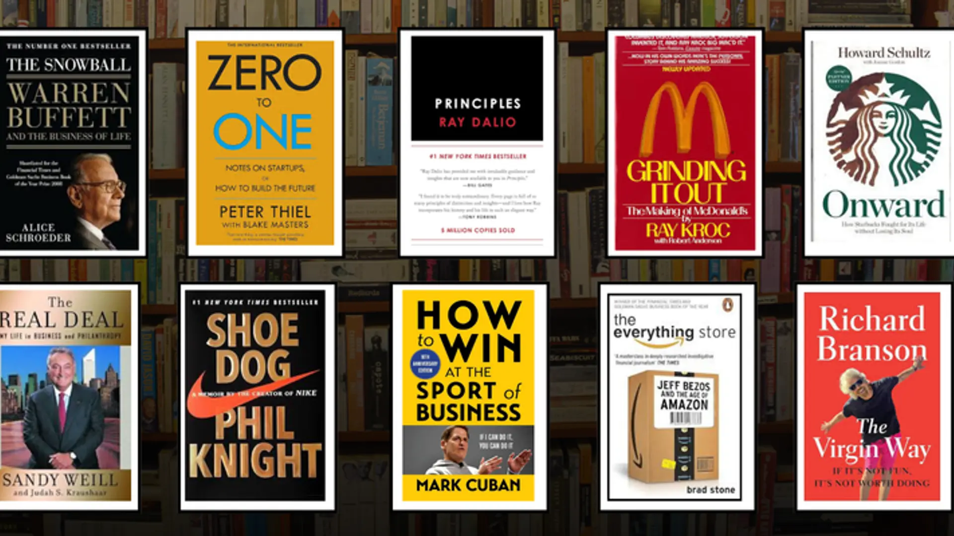 10 books by billionaires to teach you how to build wealth