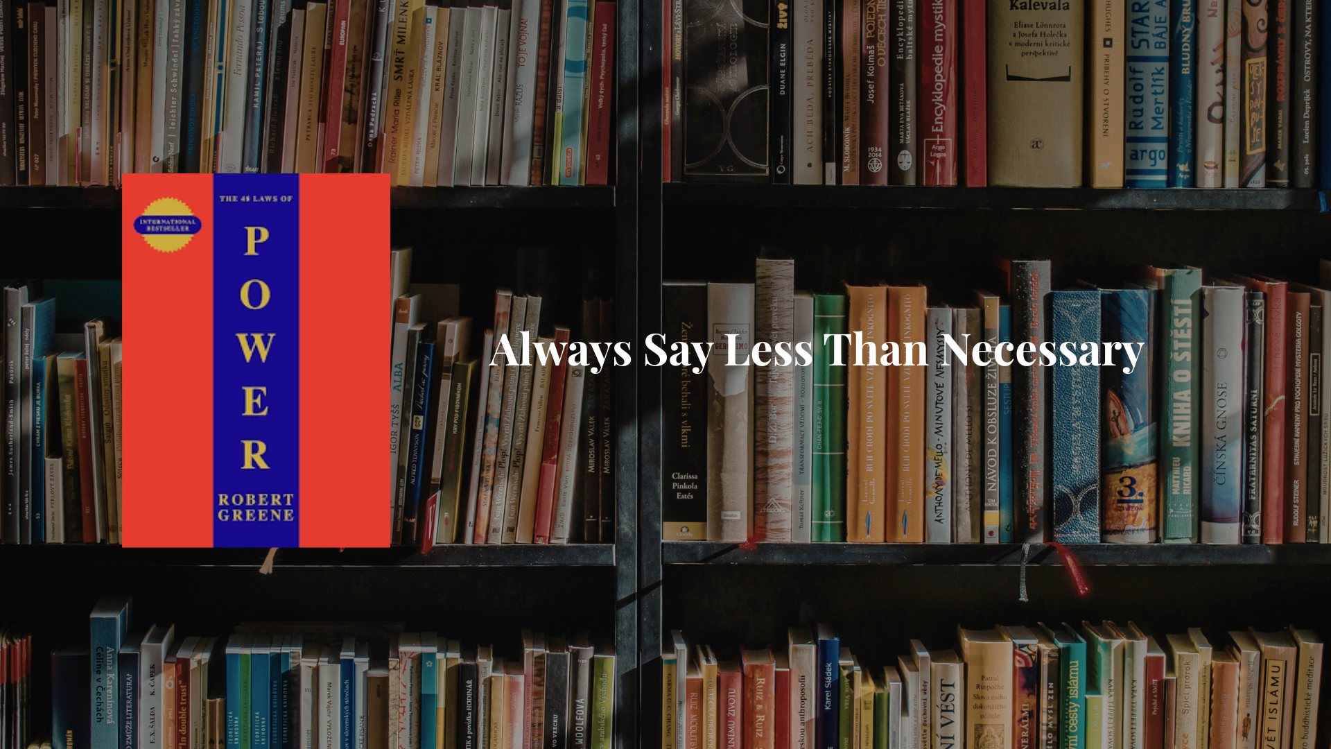 The 48 Laws of Power: 10 lessons from Robert Greene