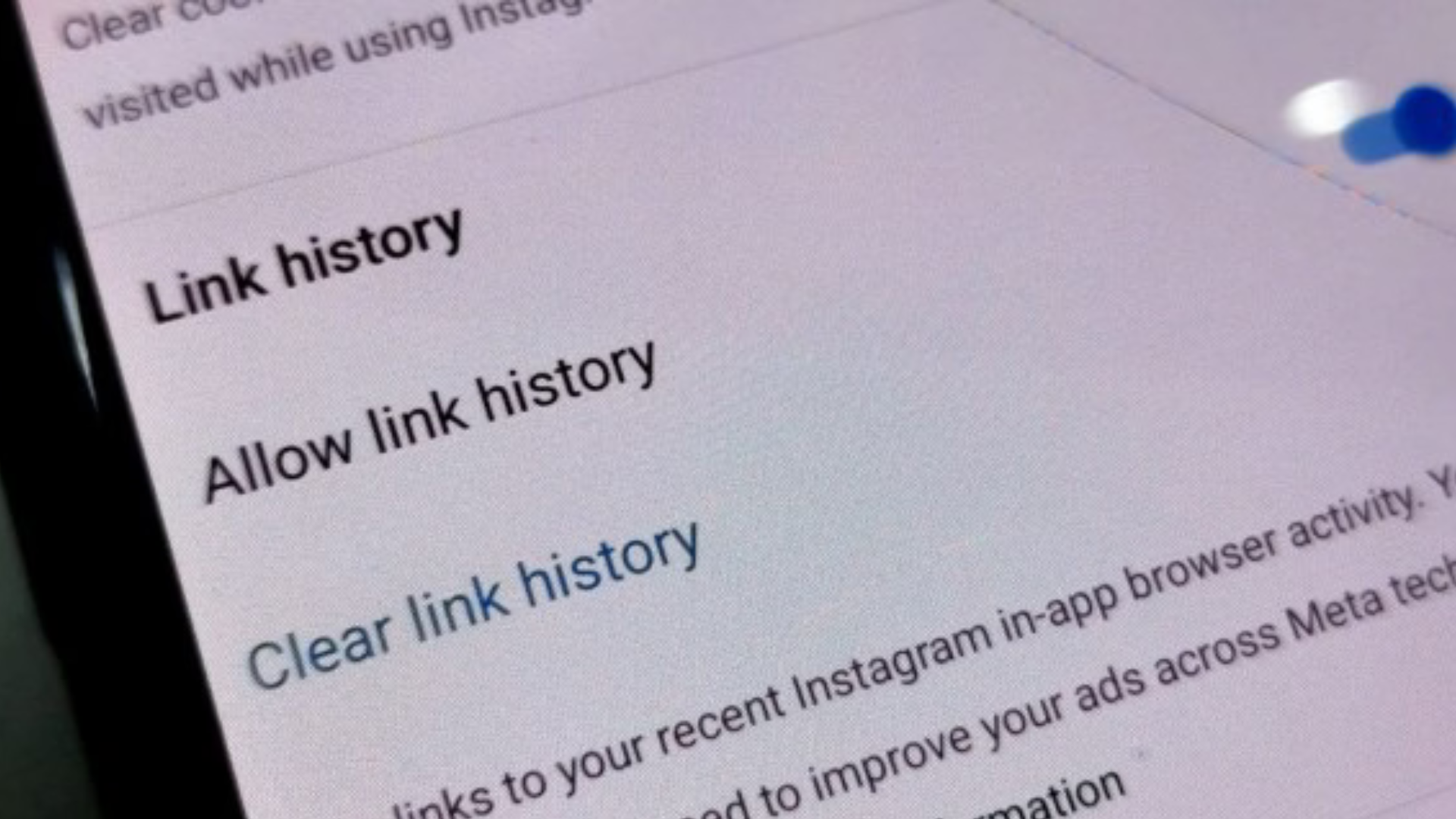 Meta's Link History feature: How to disable and opt-out
