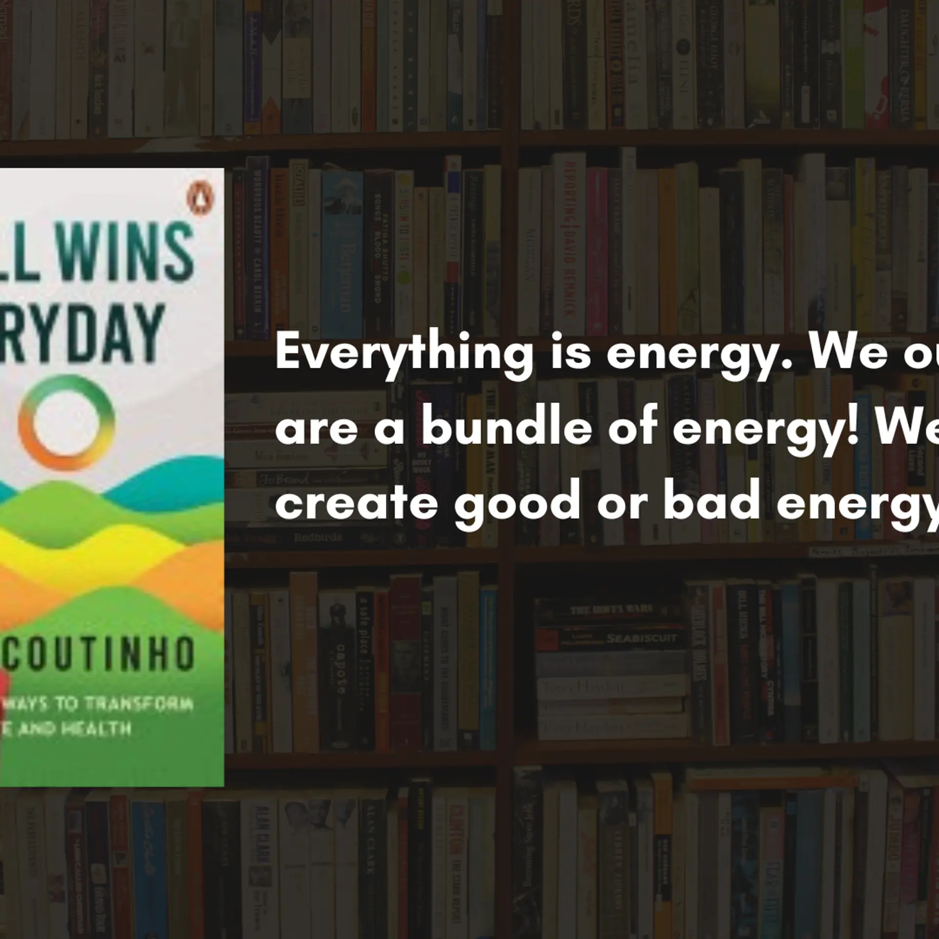 Lessons to learn from Small Wins Every Day by Luke Coutinho