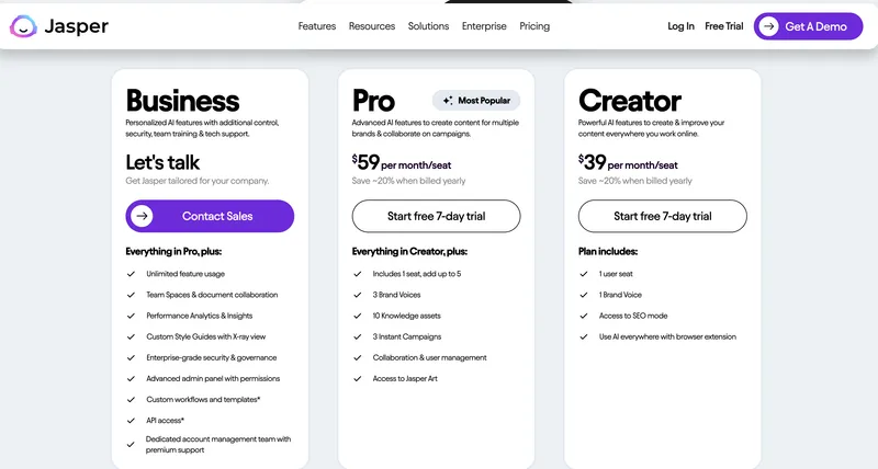 pricing